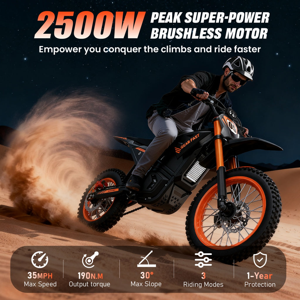 Zero 7 E-Motorcycle Bike 48V 20.8AH 55km H Mid-Motor