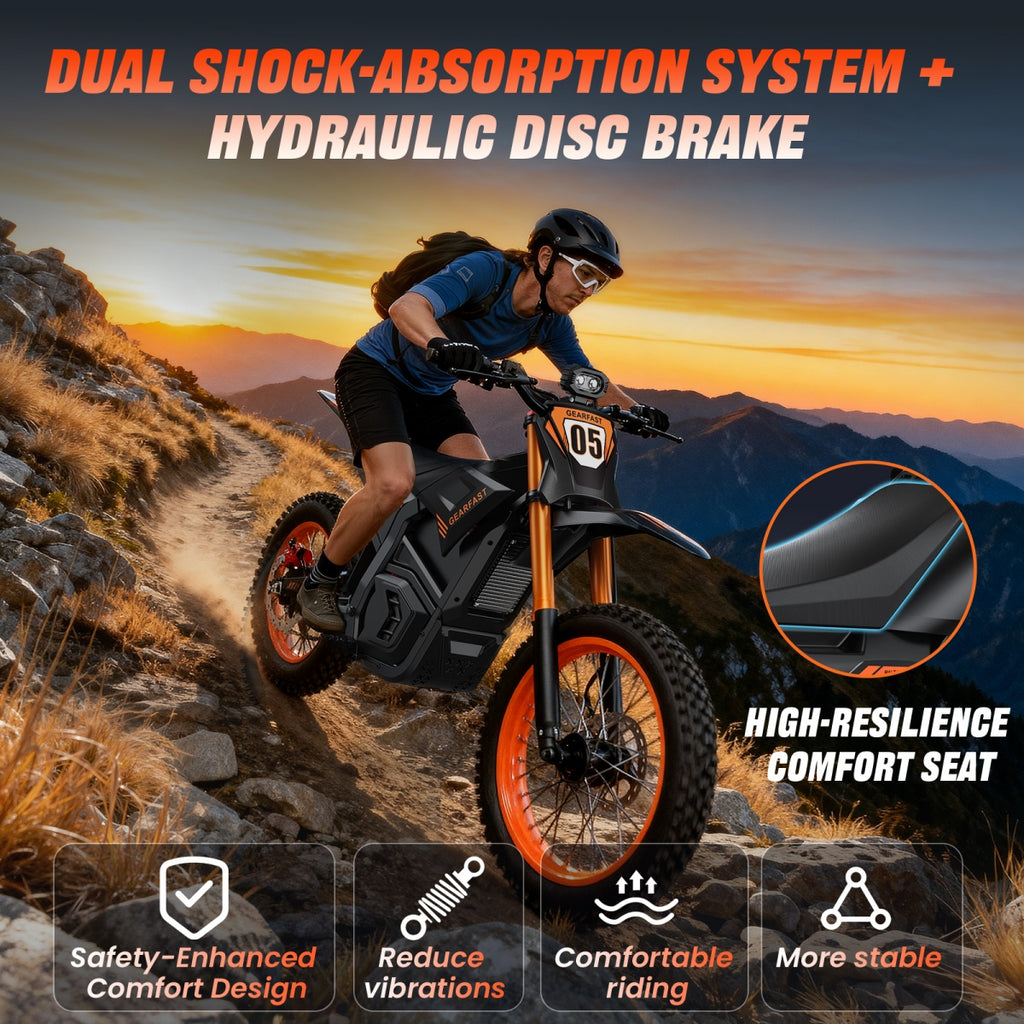 Zero 7 E-Motorcycle Bike 48V 20.8AH 55km H Mid-Motor