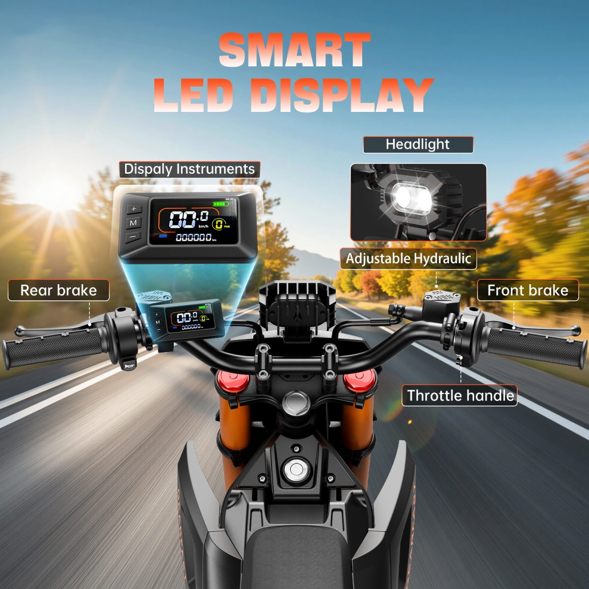 Zero 7 E-Motorcycle Bike 48V 20.8AH 55km H Mid-Motor