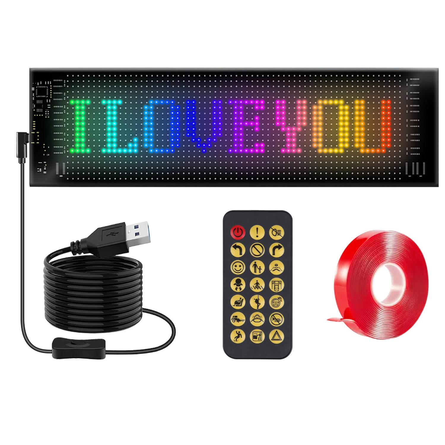 LED Car Signs | APP Remote Control | Text Patterns Animations